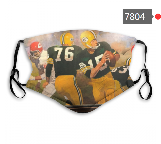 NFL 2020 Green Bay Packers  #1 Dust mask with filter->nfl dust mask->Sports Accessory